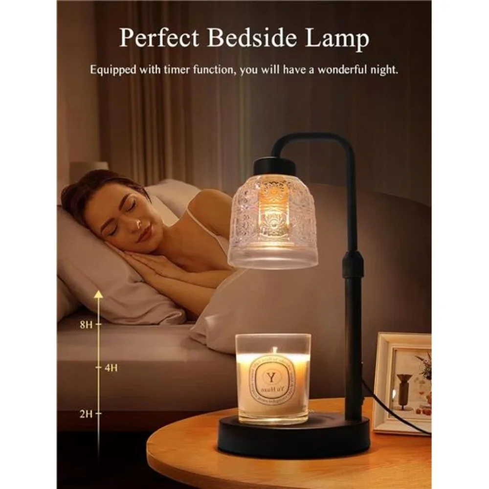 Candle Warmer Lamp with Timer Dimmable, Adjustable Lamp Candle Warmer, Birthday